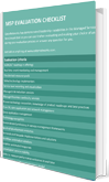 Managed Service Provider Evaluations Checklist